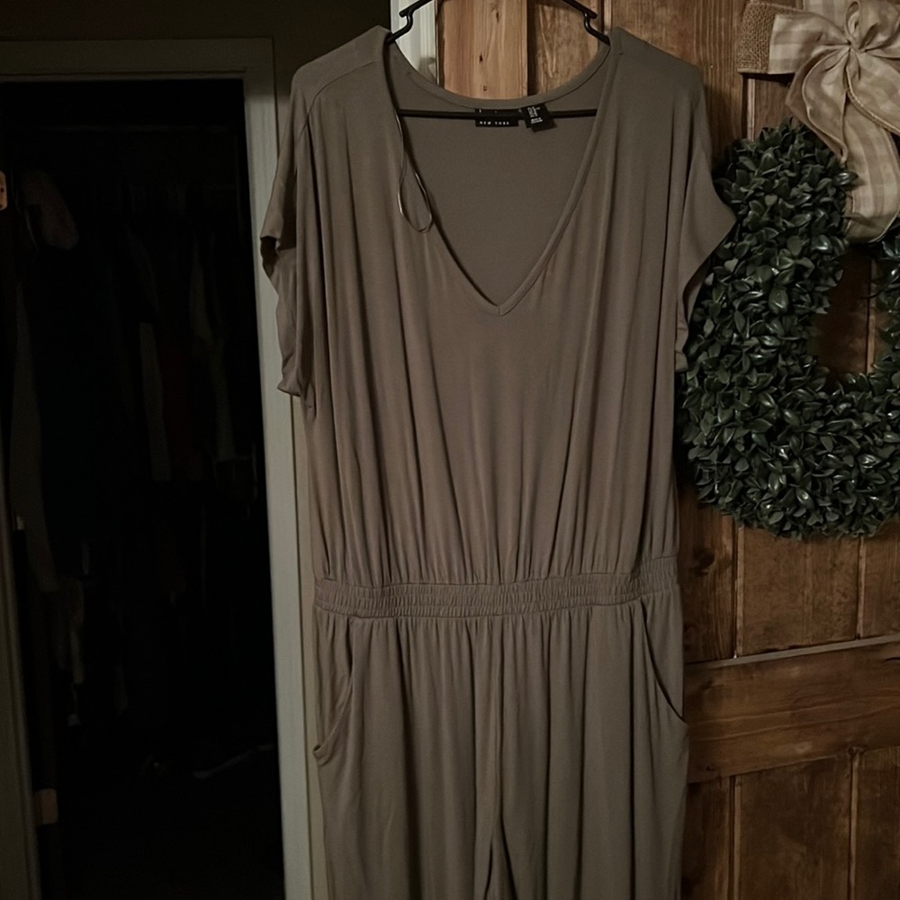 Nicole Miller olive green jumpsuit